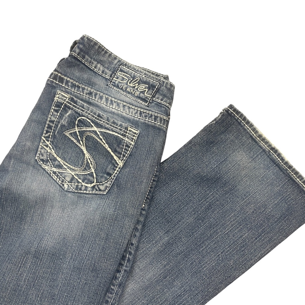 Silver Jeans 29 / 31 Womens Akko Bootcut Denim Pockets Zipper